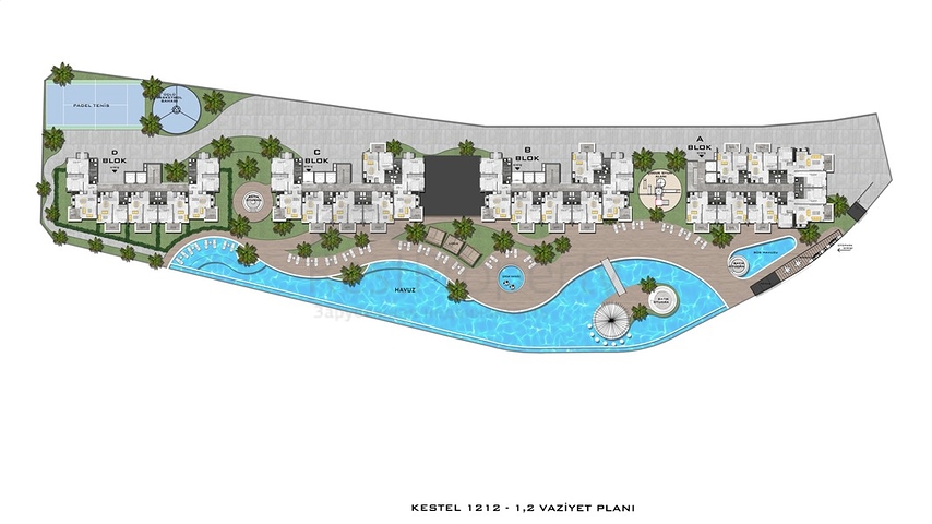 New luxury complex in Kestel district