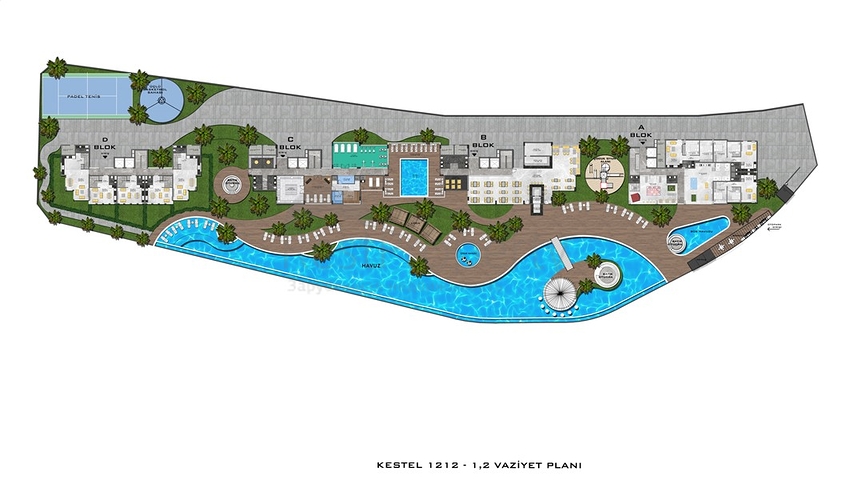 New luxury complex in Kestel district