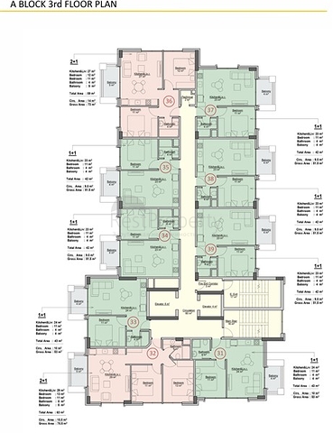 Apartments in a new residential complex