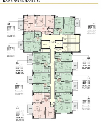 Apartments in a new residential complex