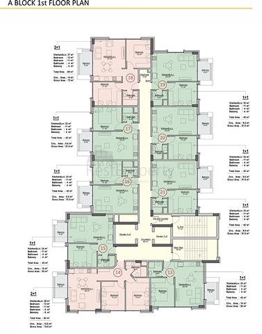 Apartments in a new residential complex
