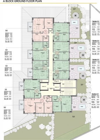 Apartments in a new residential complex