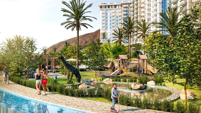 Apartments in a new residential complex