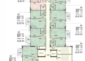 Apartments in a new residential complex