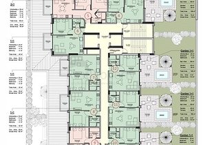 Apartments in a new residential complex