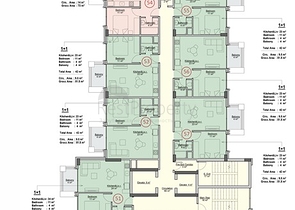 Apartments in a new residential complex