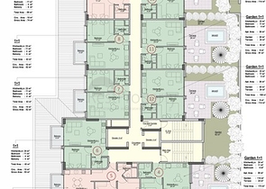 Apartments in a new residential complex