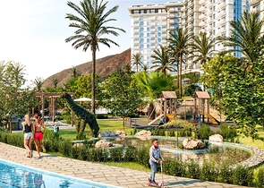 Apartments in a new residential complex