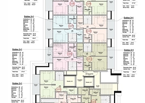 Apartments in a new residential complex