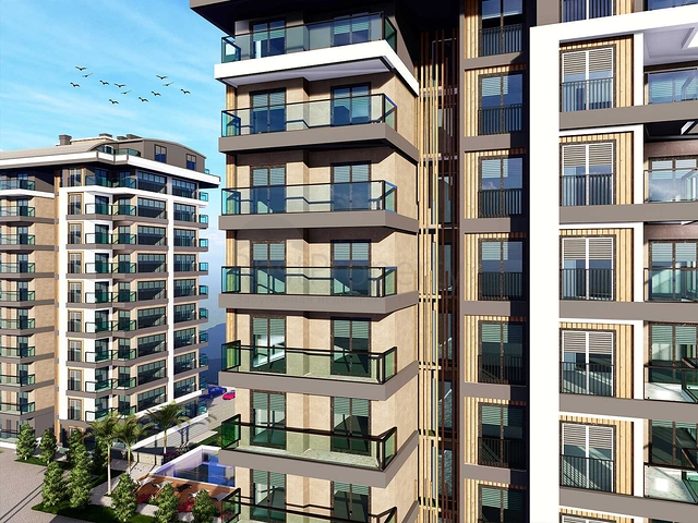 Apartments in a new complex in Avsallar