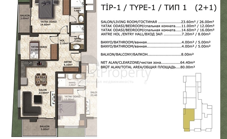 A new investment project in the Mahmutlar region