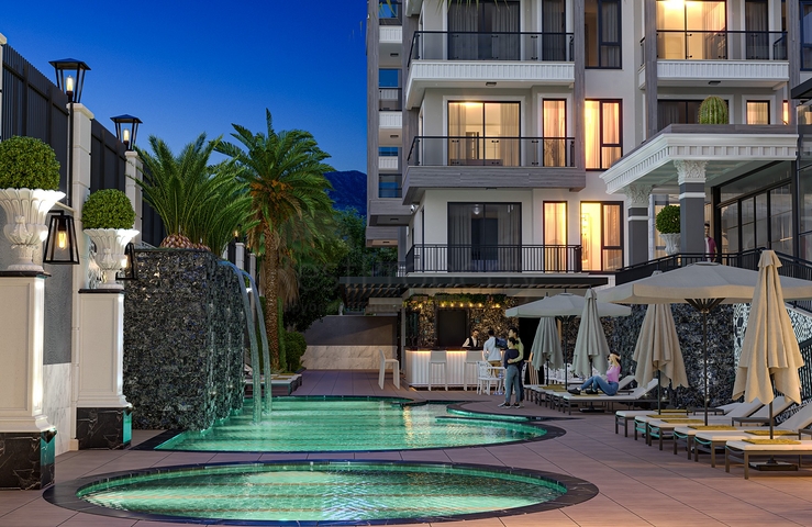 Modern Life style - 1 bedroom apt - in Kargicak / Alanya 