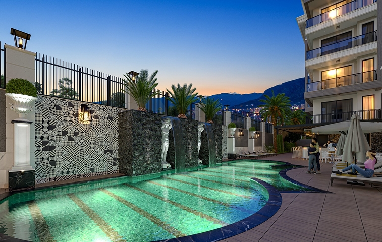 Modern Life style - 1 bedroom apt - in Kargicak / Alanya 