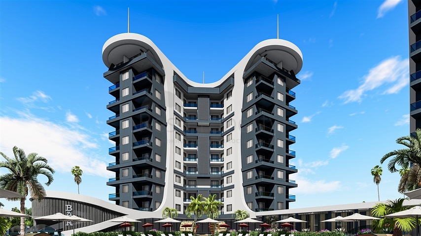 A project with hotel infrastructure in the resort area of Avsallar