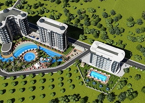 A project with hotel infrastructure in the resort area of Avsallar