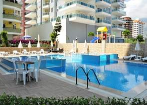 Garden and pool view - 2 bedroom apt - fully furnished -Mahmutlar / Alanya 
