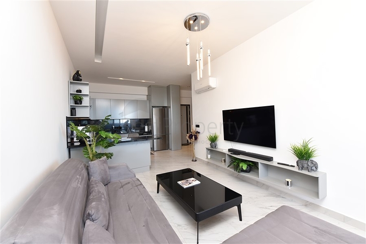 1+1 apartment with sea view in a new complex