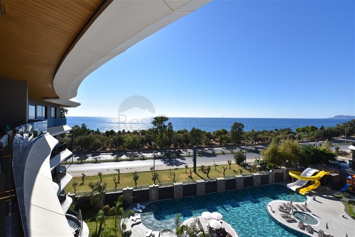 1+1 apartment with sea view in a new complex