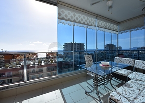 2+1 apartment with separate kitchen 125 m from the sea in Mahmutlar district