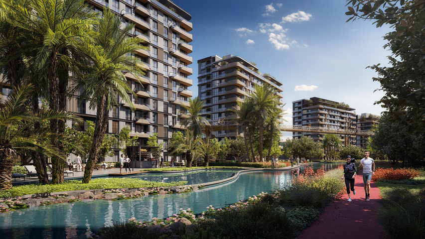 The project offers a serene lifestyle in the embrace of nature