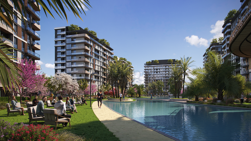 The project offers a serene lifestyle in the embrace of nature