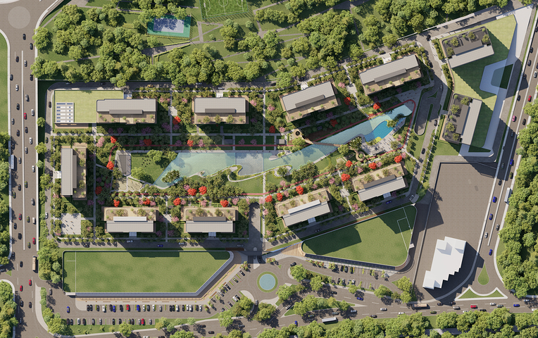 The project offers a serene lifestyle in the embrace of nature