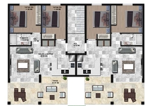 A project of residences with panoramic sea and mountain views in the Gunduan area