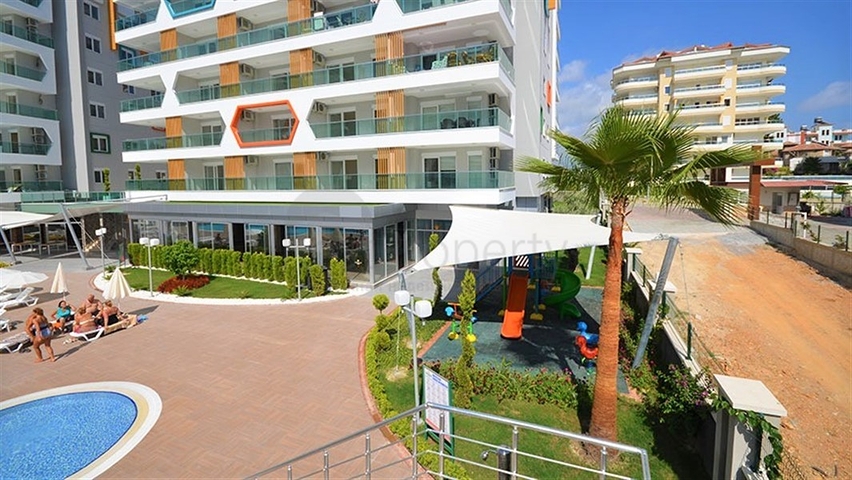 1+1 apartment in a complex with hotel infrastructure in Avsallar district