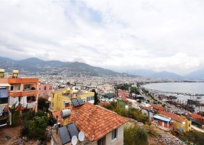 3+1 penthouse for sale in Alanya fortress