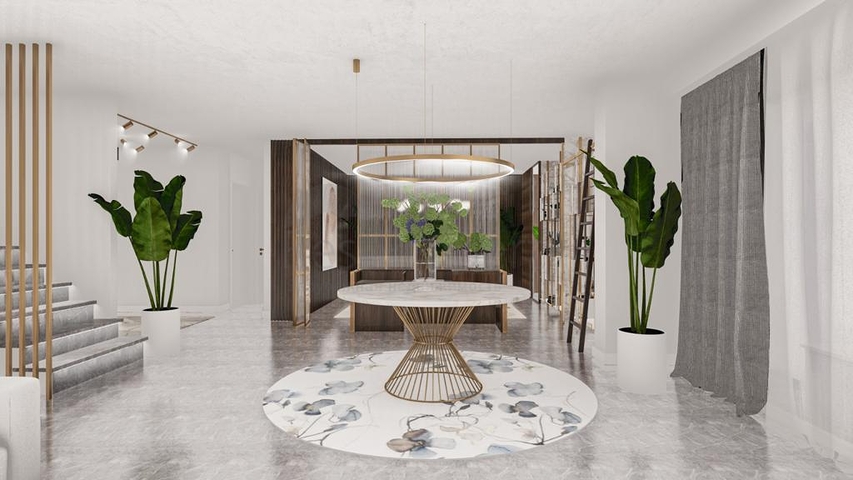 Luxury 4+1 villa with panoramic sea and fortress views 