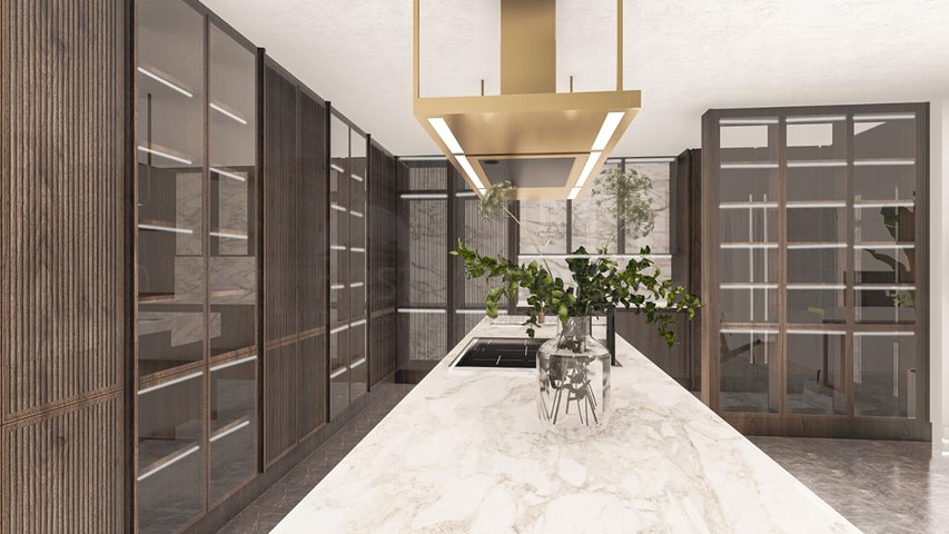 Luxury 4+1 villa with panoramic sea and fortress views 