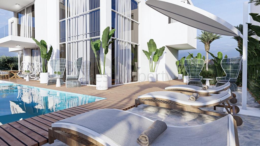 Luxury 4+1 villa with panoramic sea and fortress views 