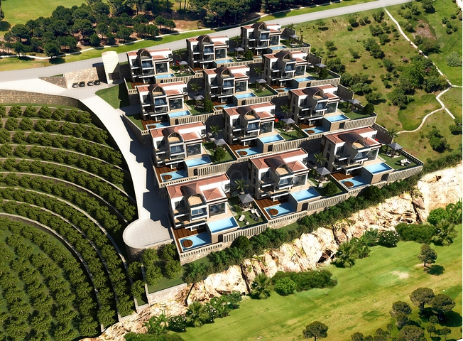 Luxury 4+1 villa with panoramic sea and fortress views 