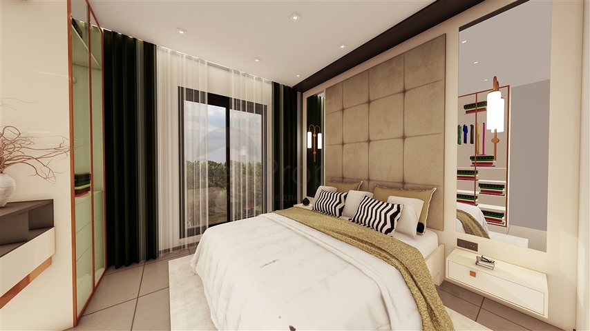 3 Bedroom apartments for sale - under construction project - in Alanya Center 