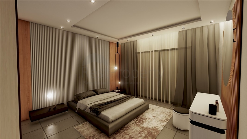 3 Bedroom apartments for sale - under construction project - in Alanya Center 