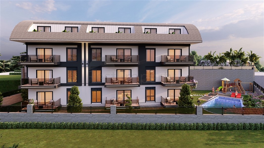 3 Bedroom apartments for sale - under construction project - in Alanya Center 