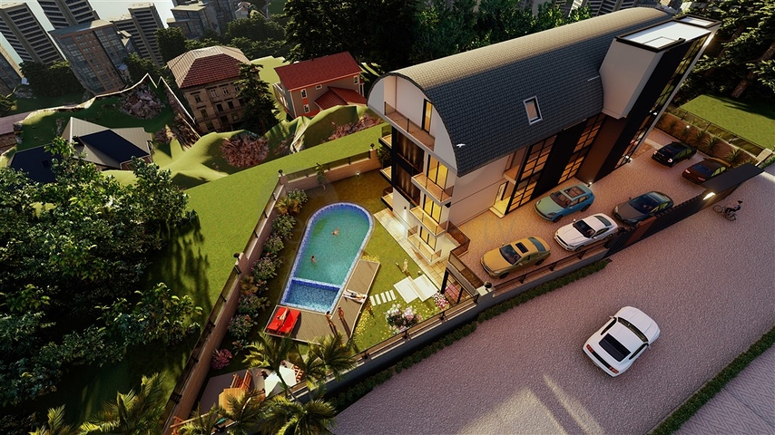3 Bedroom apartments for sale - under construction project - in Alanya Center 