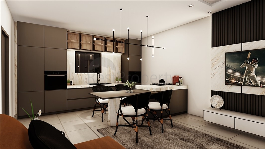 3 Bedroom apartments for sale - under construction project - in Alanya Center 