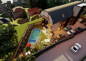 3 Bedroom apartments for sale - under construction project - in Alanya Center 