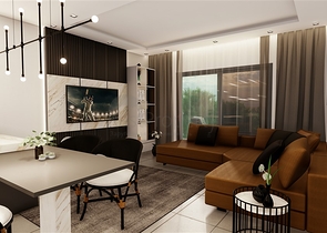 3 Bedroom apartments for sale - under construction project - in Alanya Center 