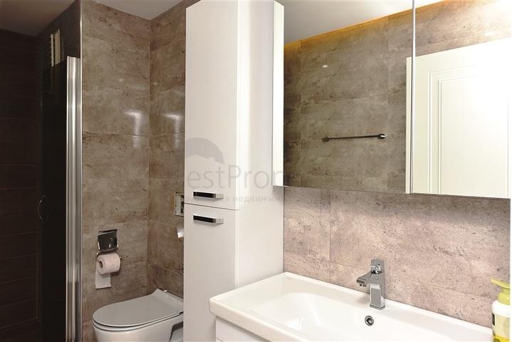 4+1 penthouse with an open view of the sea and the Alanya fortress