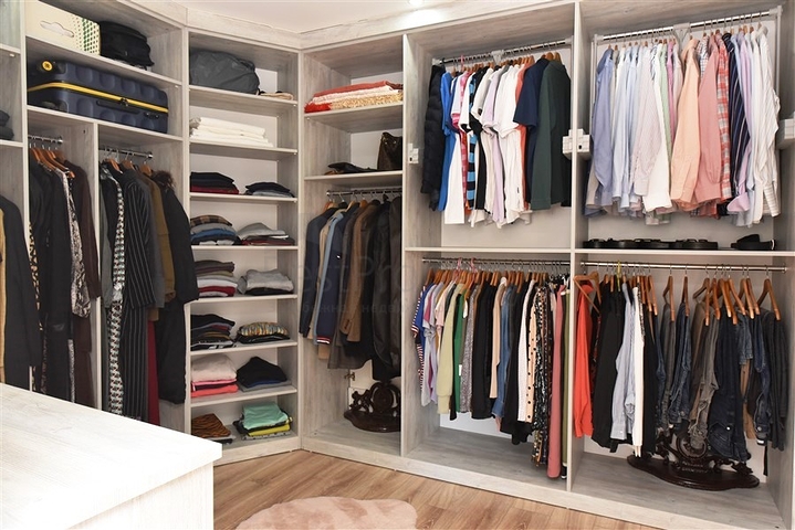 4+1 penthouse with an open view of the sea and the Alanya fortress