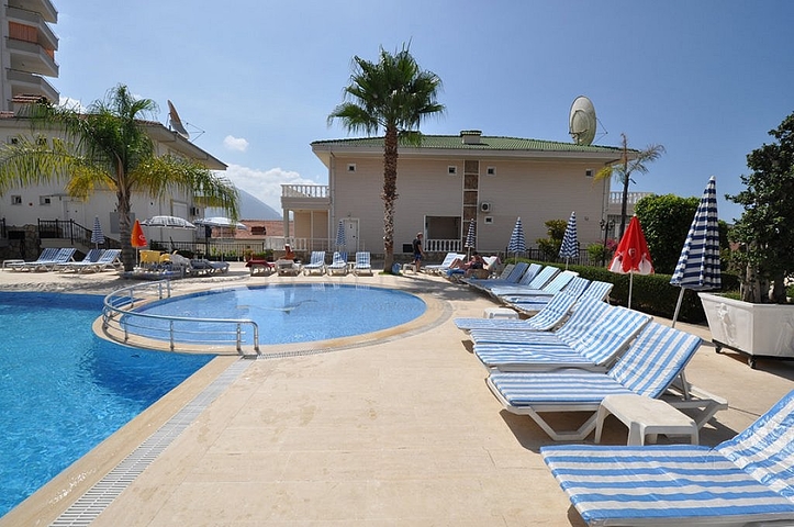 4+1 penthouse with an open view of the sea and the Alanya fortress