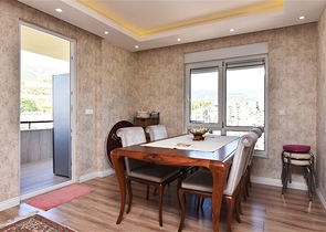 4+1 penthouse with an open view of the sea and the Alanya fortress