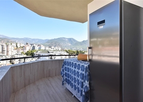 4+1 penthouse with an open view of the sea and the Alanya fortress