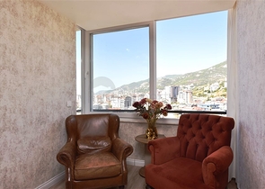 4+1 penthouse with an open view of the sea and the Alanya fortress