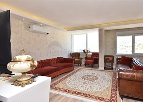 4+1 penthouse with an open view of the sea and the Alanya fortress