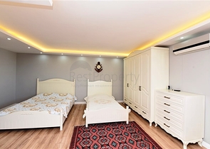 4+1 penthouse with an open view of the sea and the Alanya fortress