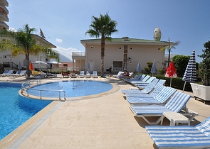 4+1 penthouse with an open view of the sea and the Alanya fortress