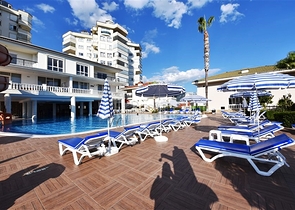 4+1 penthouse with an open view of the sea and the Alanya fortress